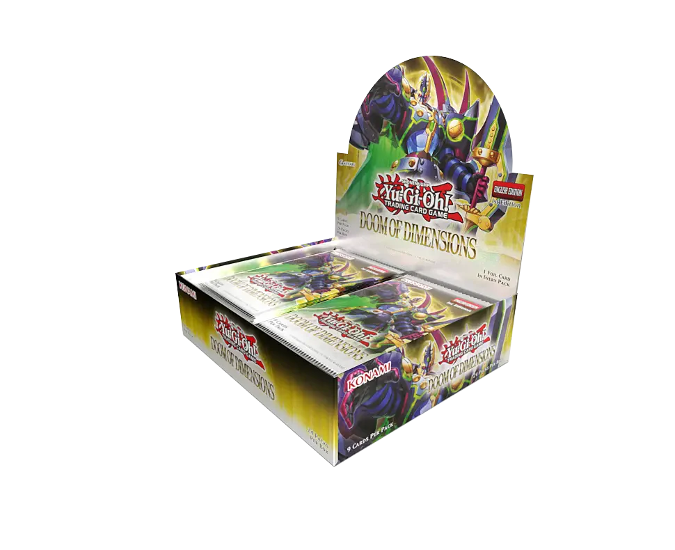 Yu-Gi-Oh! TCG – Doom of Dimensions Booster Box – 1st Edition (Pre-order)