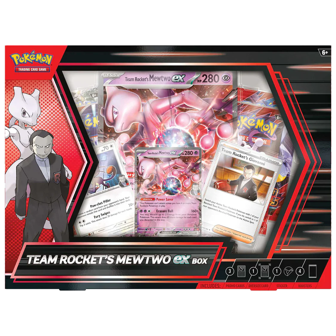 Pokemon TCG - Scarlet & Violet - Team Rocket's Mewtwo Ex Collection Box