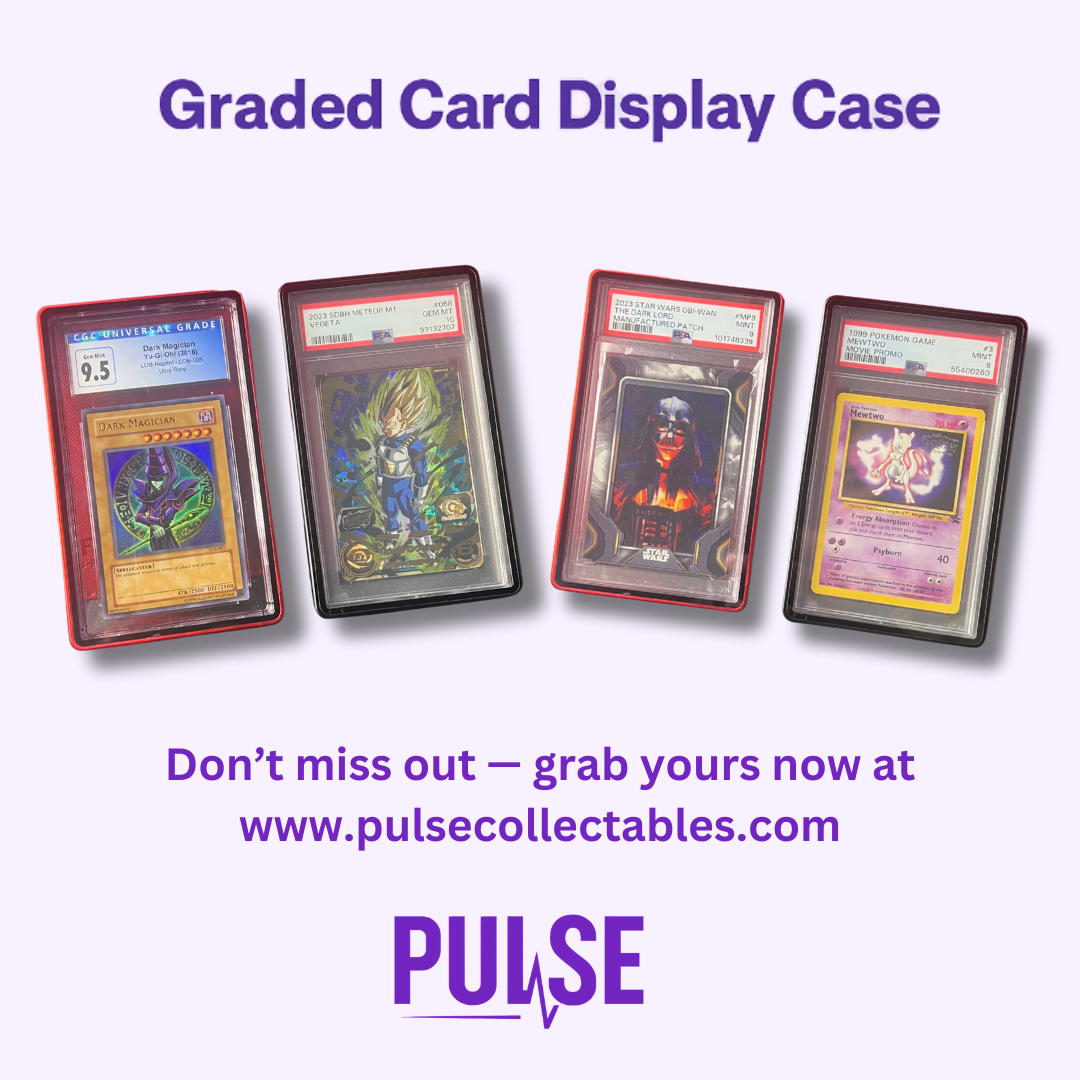 Graded Card Display Case for PSA/CGC/BGS - Aluminium Magnetic Frame