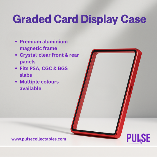 Graded Card Display Case for PSA/CGC/BGS - Aluminium Magnetic Frame
