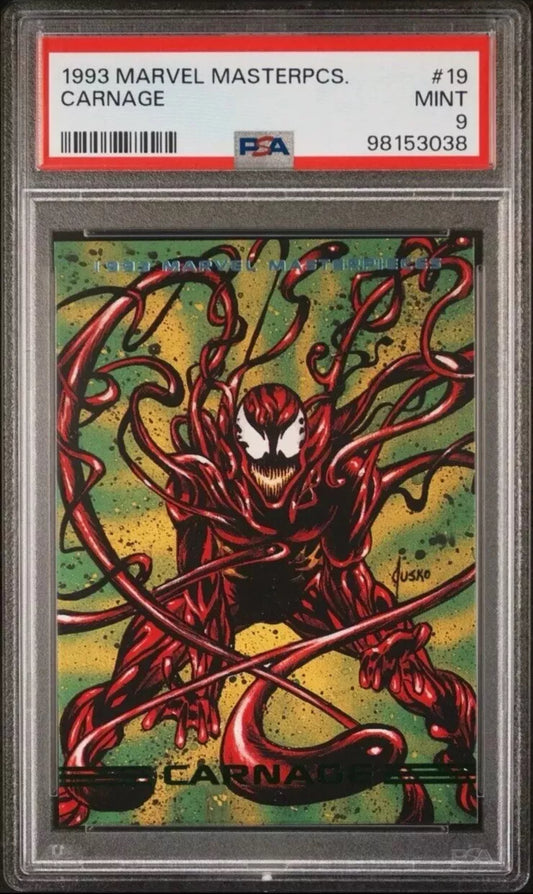 PSA 9 Carnage – 1993 Marvel Masterpieces #19