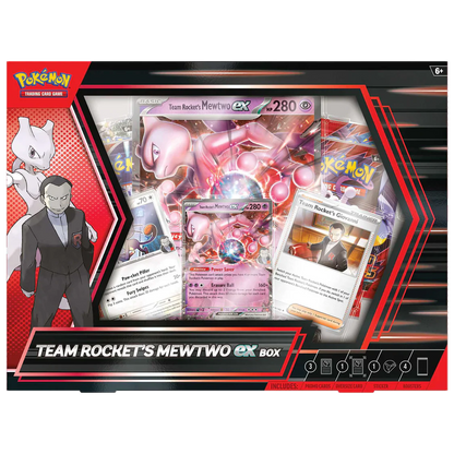 Pokemon TCG - Scarlet & Violet - Team Rocket's Mewtwo Ex Collection Box